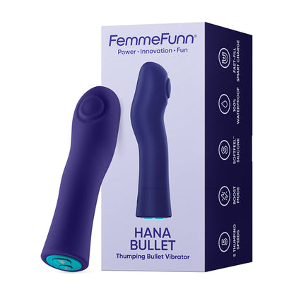 Femme Funn Hana Bullet Thumping Vibrator - Purple - 5 Thumping Speeds