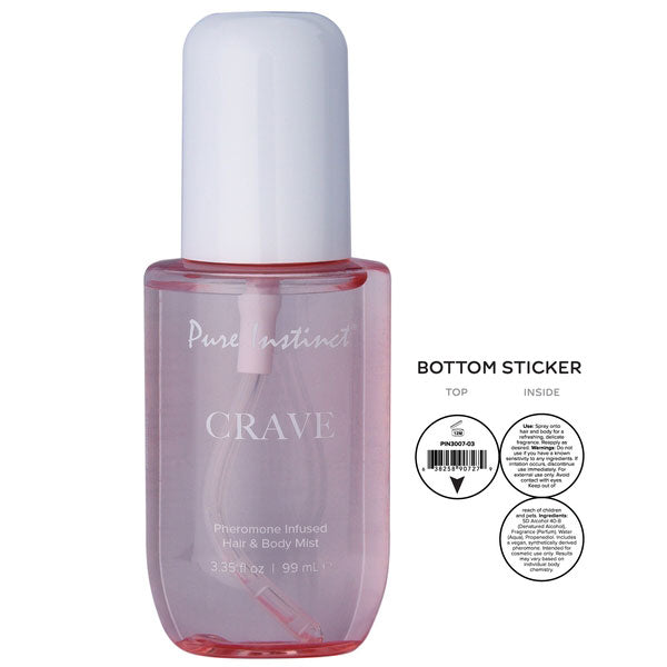 Pure Instinct Crave Hair and Body Mist with Pheromones – 3.35oz