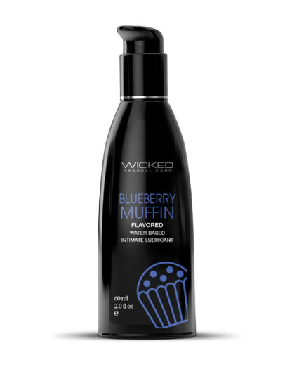 Wicked Sensual Care Aqua Blueberry Muffin Water-Based Intimate Lubricant – 2 Fl. Oz.