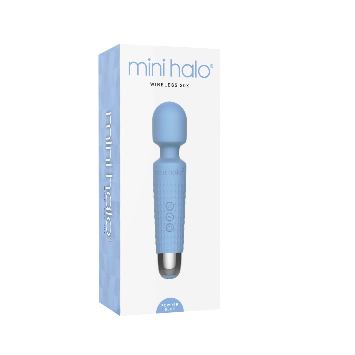 Viben Mini Halo Vibrator – Powerful Multi-Function Massager in Powder Blue