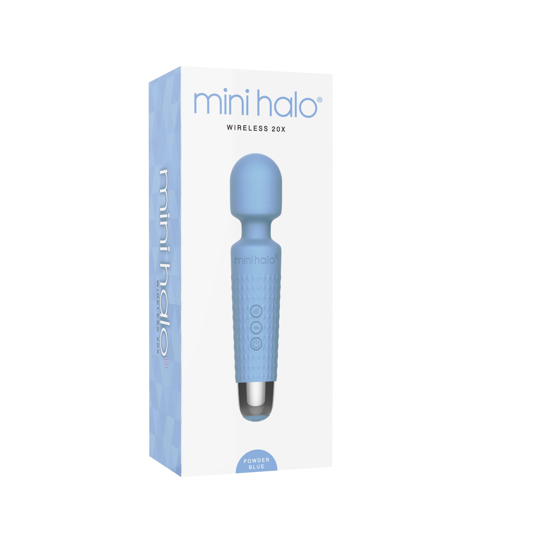 Viben Mini Halo Vibrator – Powerful Multi-Function Massager in Powder Blue