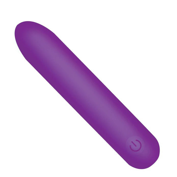 XR Brands Tapered Flexible Silicone Bullet Vibrator – Purple