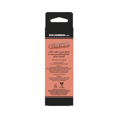 Goodhead Juicy Head Dry Mouth Spray – Peach Bellini Flavor – 2oz