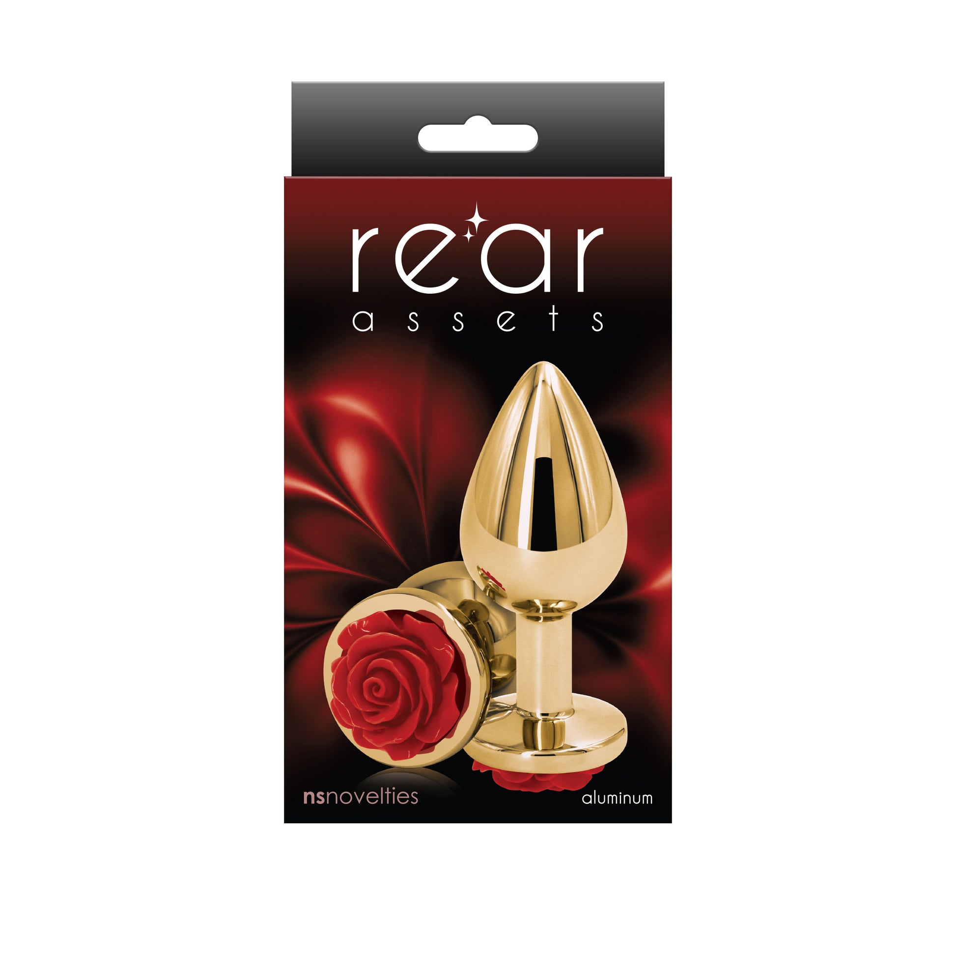 Rear Assets Rose Medium Anal Toy – Red