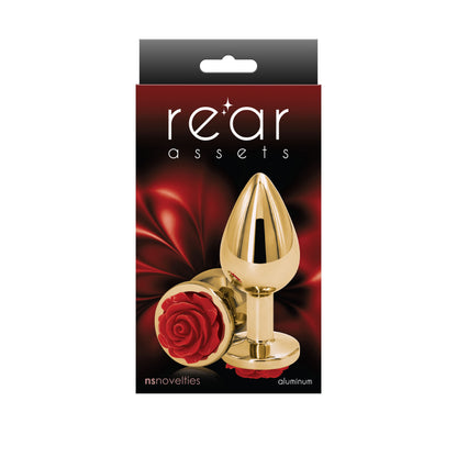 Rear Assets Rose Medium Anal Toy – Red