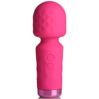 XR Brands 10x Mini Silicone Wand – Pink – Waterproof, Rechargeable, Multi-Speed