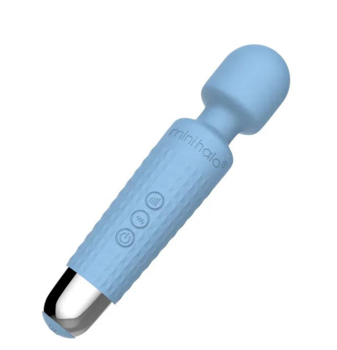 Viben Mini Halo Vibrator – Powerful Multi-Function Massager in Powder Blue
