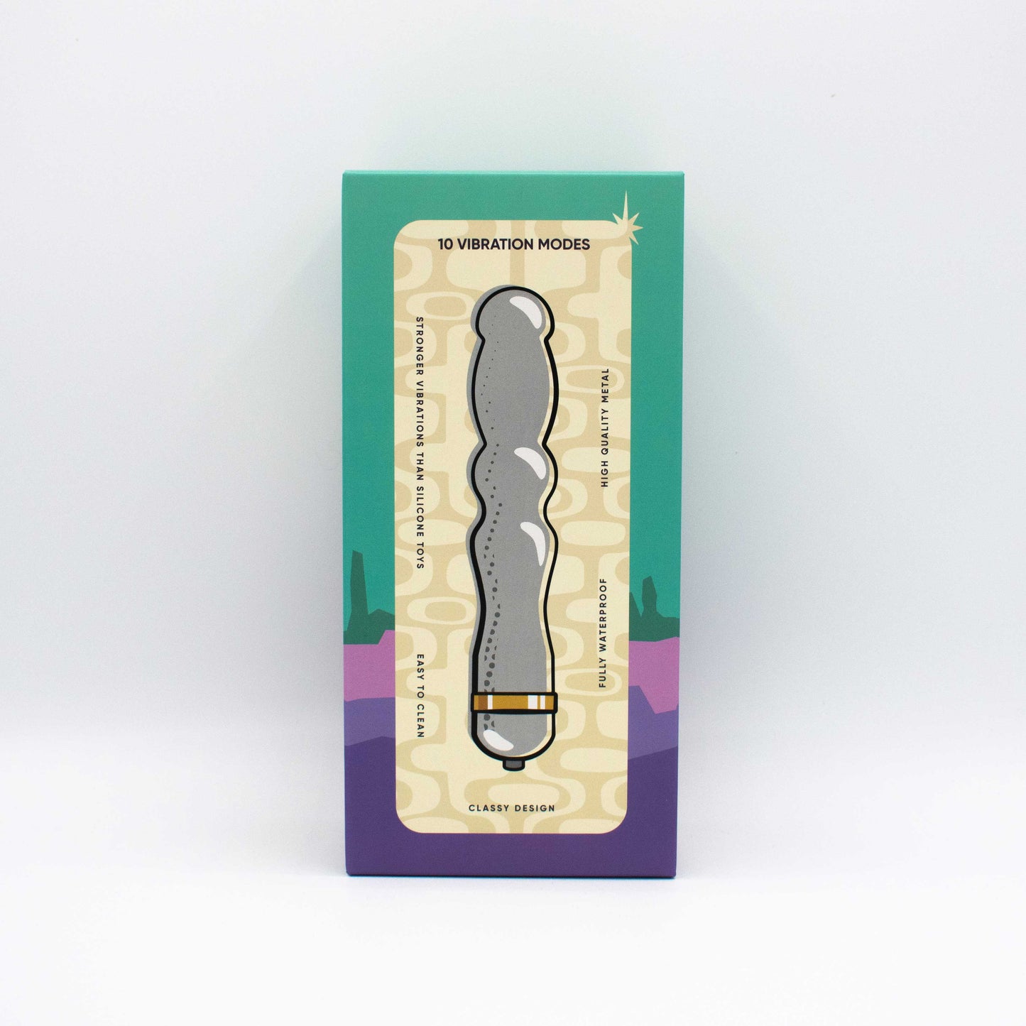 Like A Kitten Hidden Treasure Metal Vibrator – Silver – Waterproof – Multi-Function