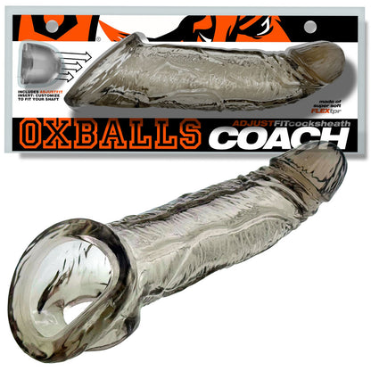 Oxballs Coach Cocksheath Storm - Black - Adjustable Fit Male Sheath