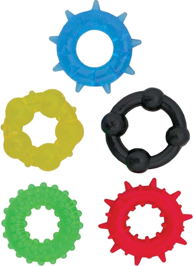 Nasstoys Pleasure Rings – Waterproof TPE Rings – Multi