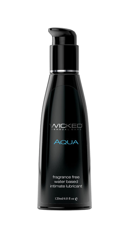 Wicked Aqua Water-Based Lubricant – 4 Fl. Oz. – Fragrance Free