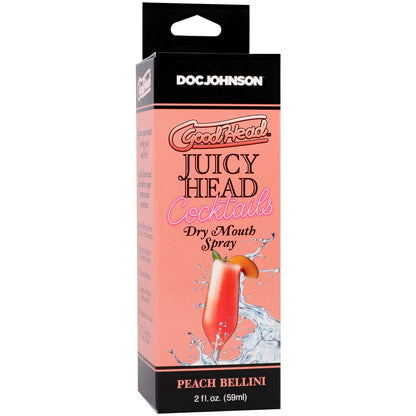 Goodhead Juicy Head Dry Mouth Spray – Peach Bellini Flavor – 2oz