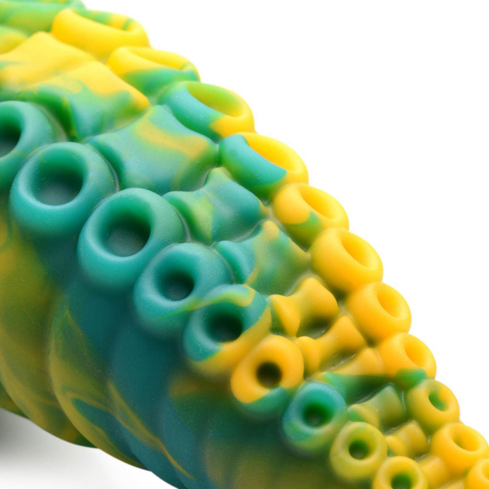 XR Brands Monstropus Tentacled Monster Silicone Dildo – Tapered with Unique Texture – Multi