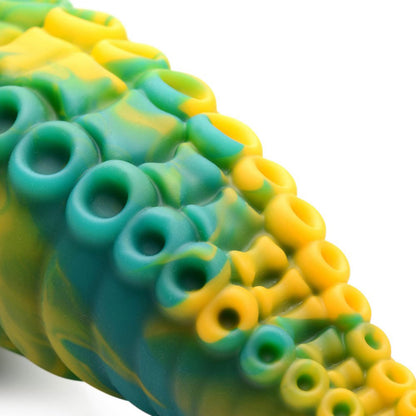 XR Brands Monstropus Tentacled Monster Silicone Dildo – Tapered with Unique Texture – Multi
