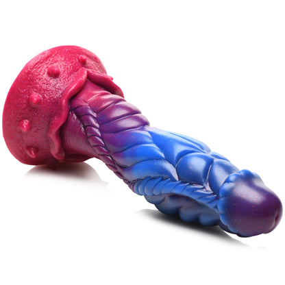 XR Brands Intruder Alien Silicone Dildo – Multi-Color with Suction Cup Base
