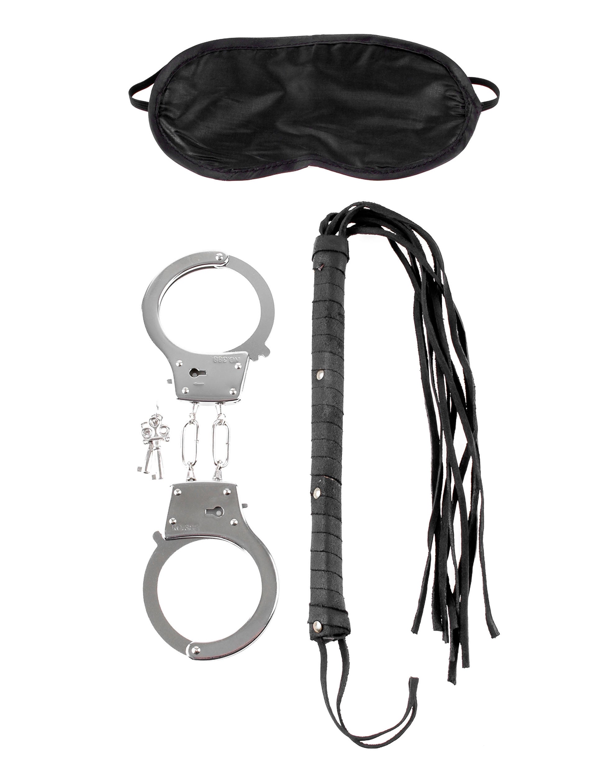 Pipedream Lover's Fantasy Kit – Beginner Bondage Set – Black