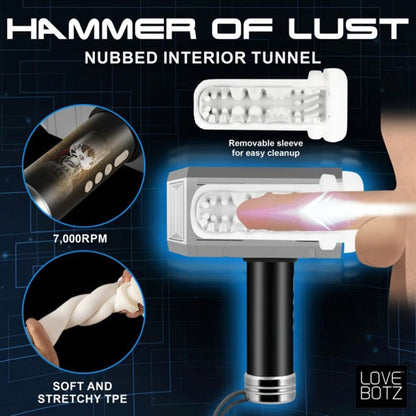Thunder Stroker Sucking Masturbator - Multi-Function Silver