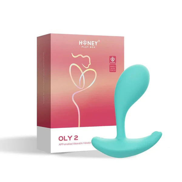 Honey Play Box Oly 2 App-Enabled Wearable Vibrator - Blue - G-Spot and Clitoral Stimulation