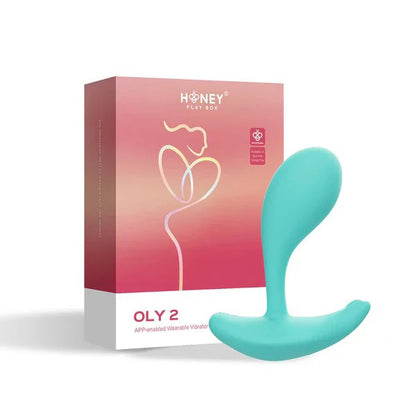 Honey Play Box Oly 2 App-Enabled Wearable Vibrator - Blue - G-Spot and Clitoral Stimulation
