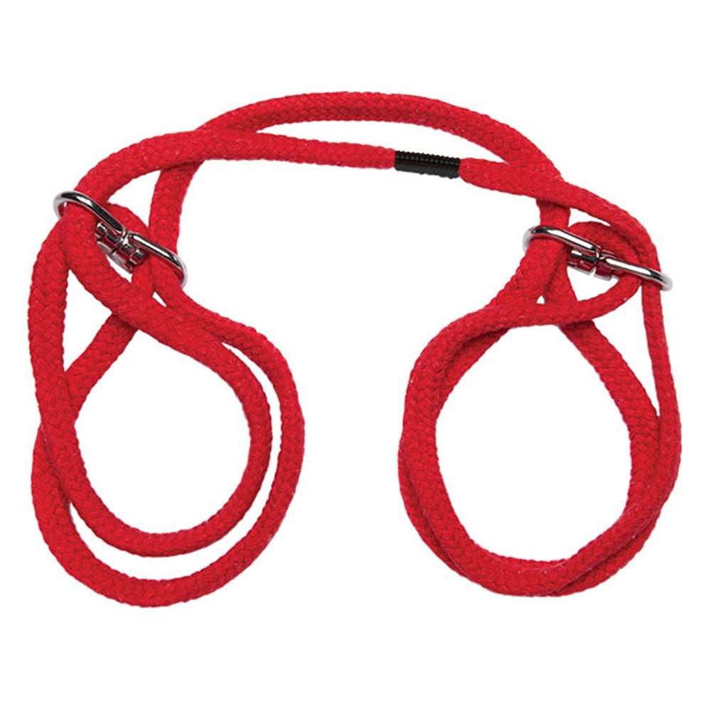 Doc Johnson Japanese Style Bondage Cotton Cuffs – Red