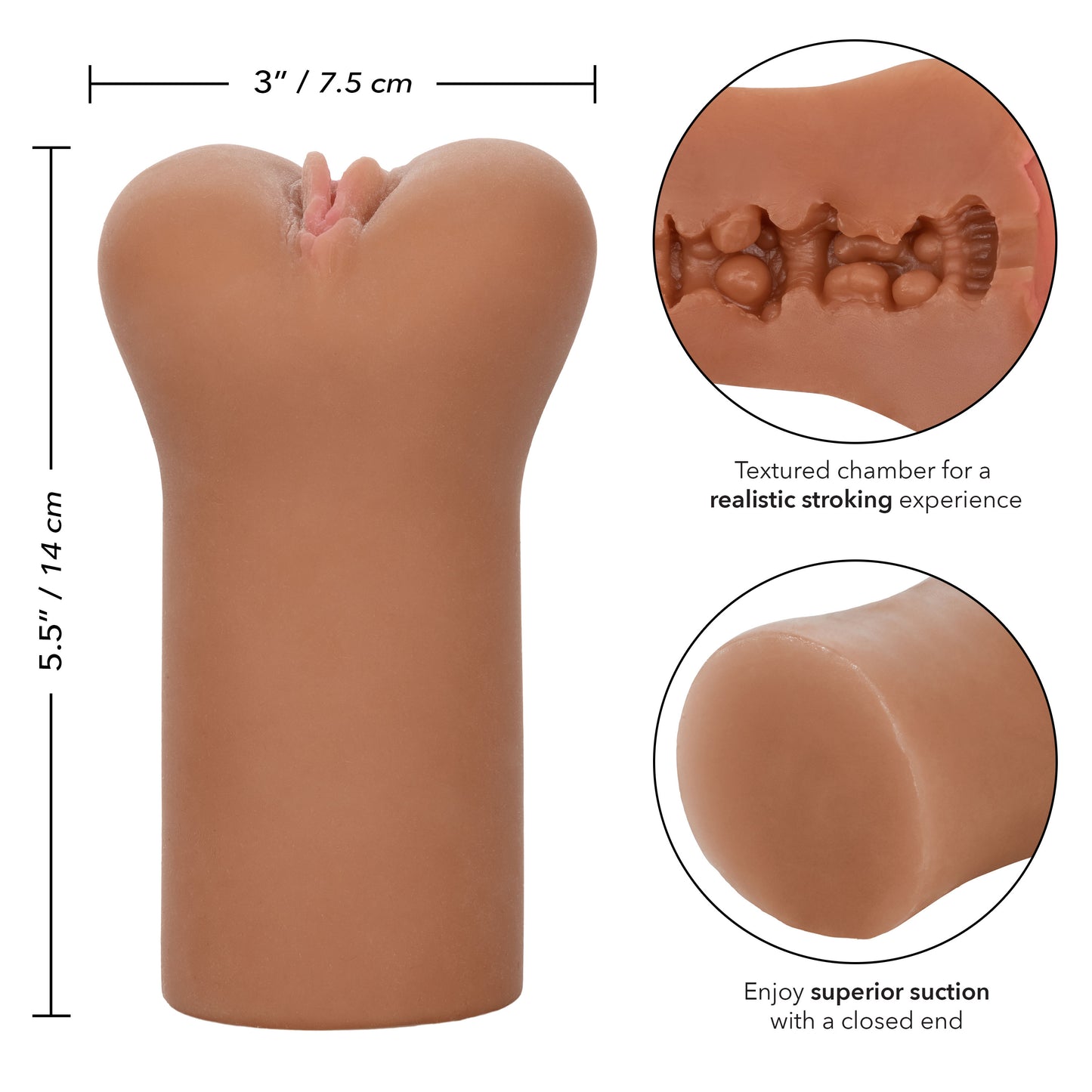 CalExotics Cheap Thrills Teacher Masturbation Stroker - Brown