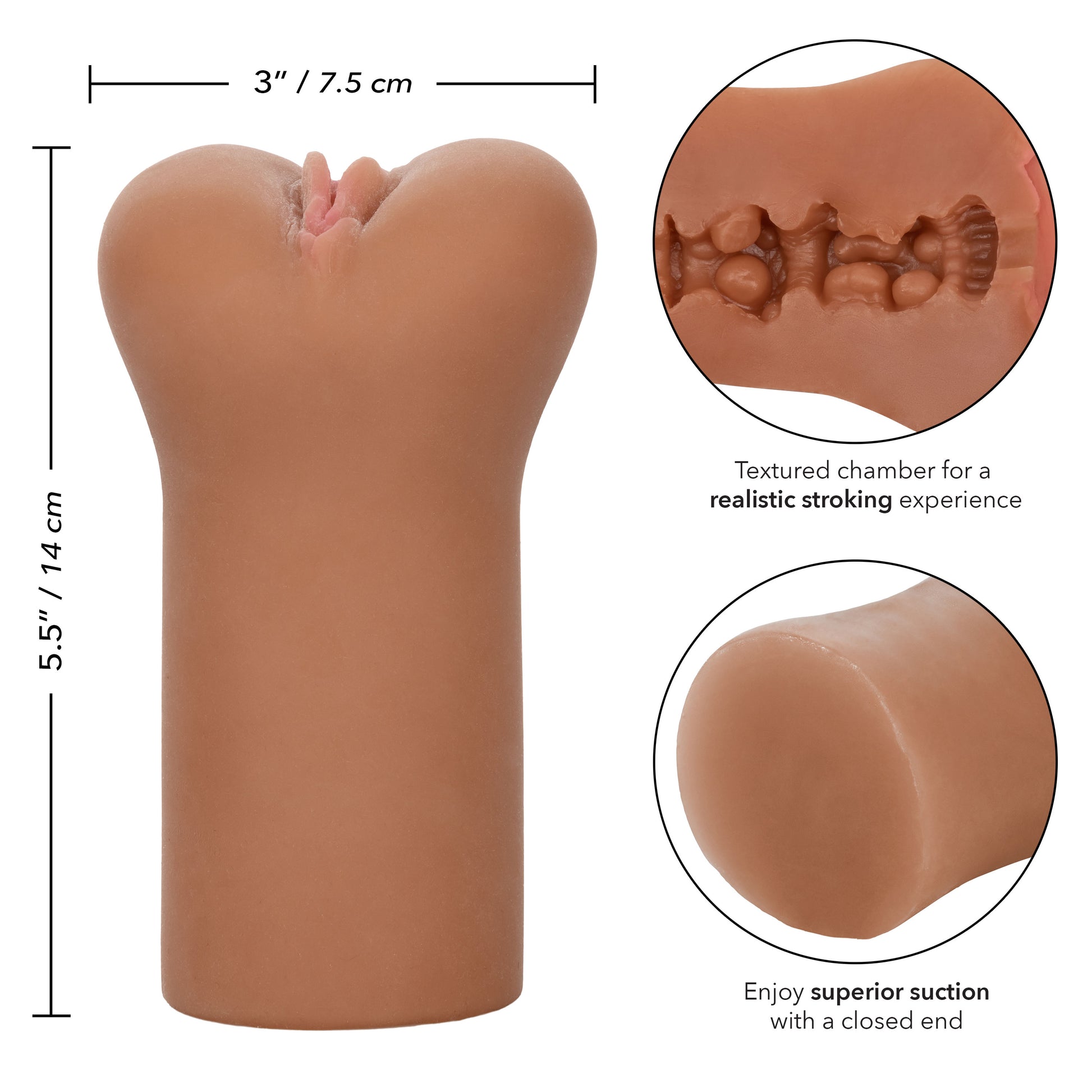 CalExotics Cheap Thrills Teacher Masturbation Stroker - Brown