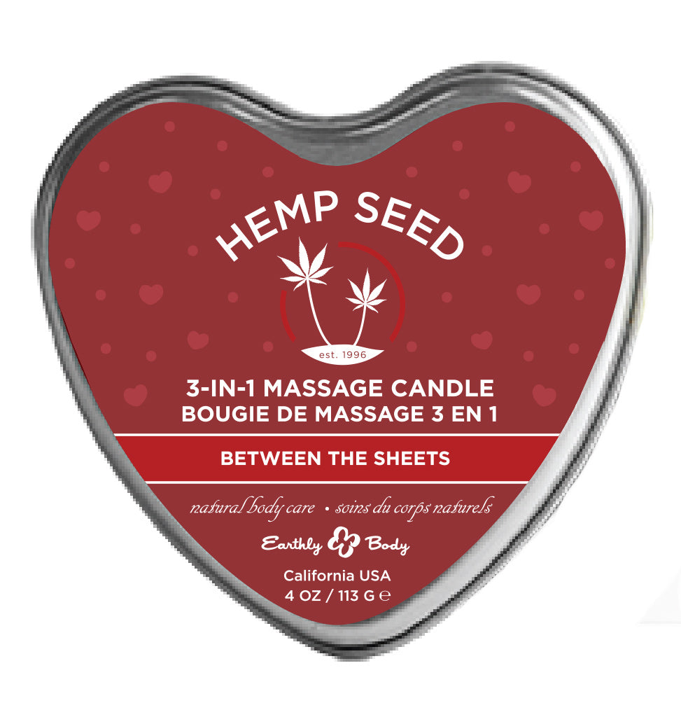 Hemp Seed 3-in-1 Massage Candle - Between the Sheets - 4oz