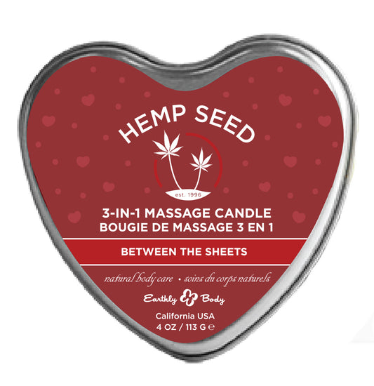 Hemp Seed 3-in-1 Massage Candle - Between the Sheets - 4oz