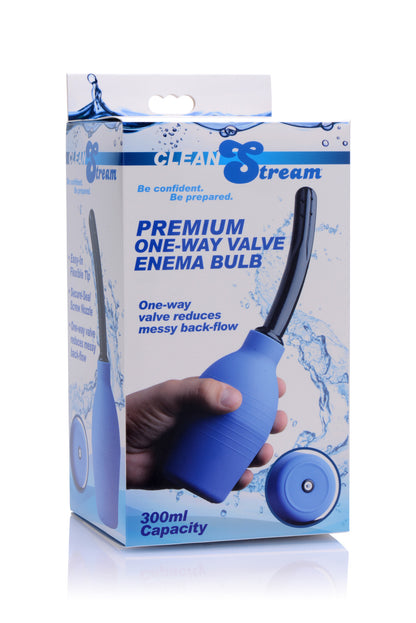 XR Brands Premium One-Way Valve Enema Bulb – Blue
