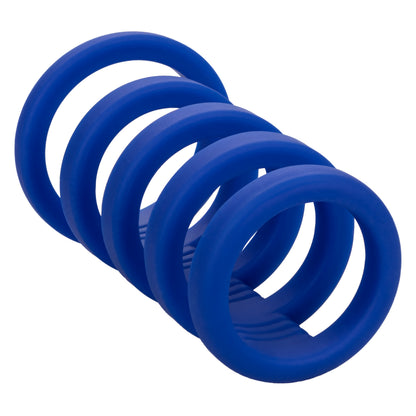 CalExotics Admiral Xtreme Cock Cage – Blue – Liquid Silicone Enhancer
