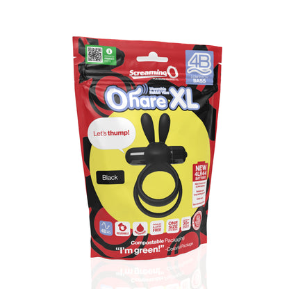 Screaming O 4B Ohare XL Vibrating Rabbit Ring – Black