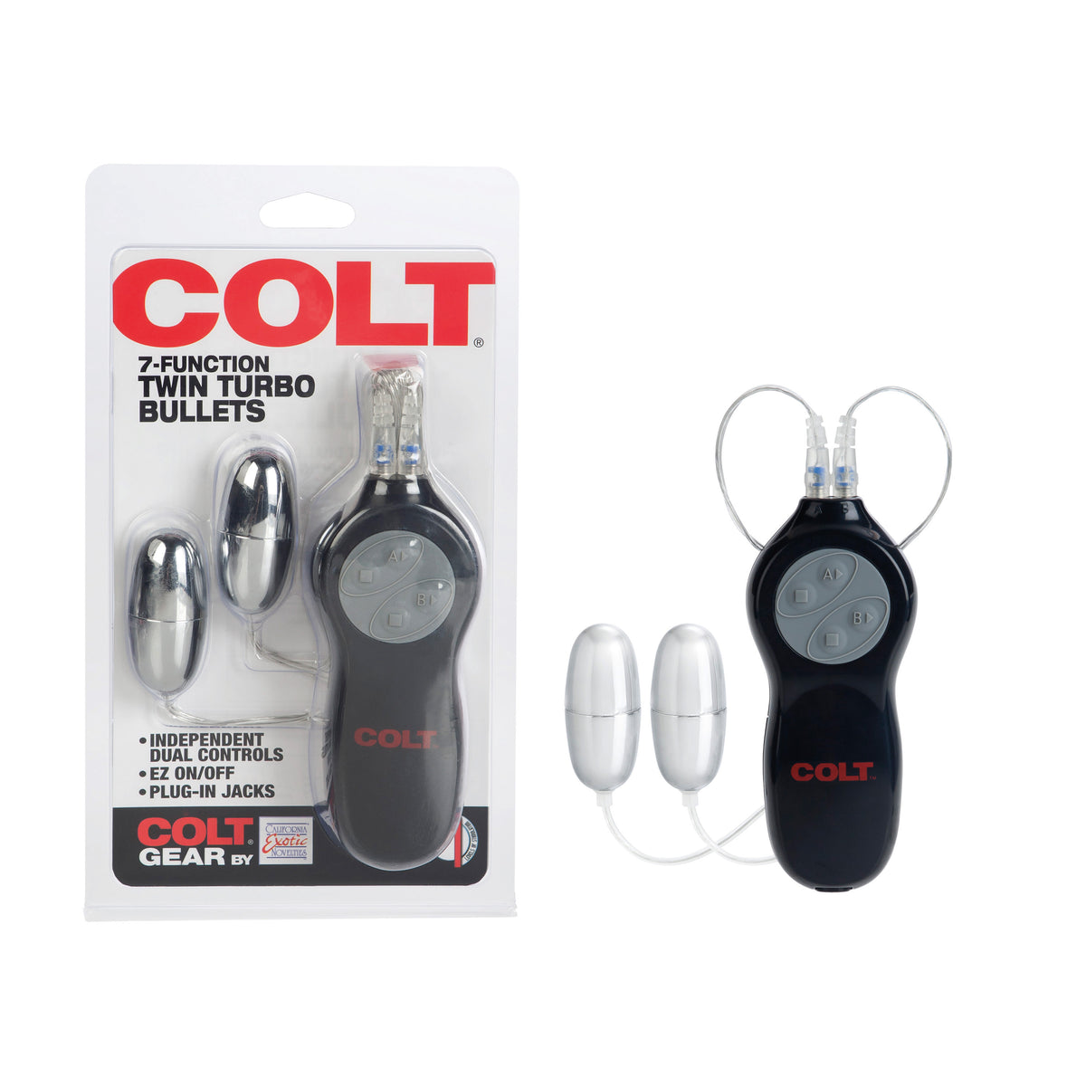 CalExotics Colt 7 Function Twin Turbo Bullet – Black