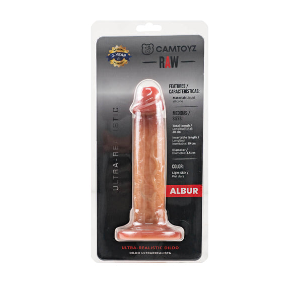 Camtoyz Albur Ultra Realistic Dildo with Suction Cup – Brown