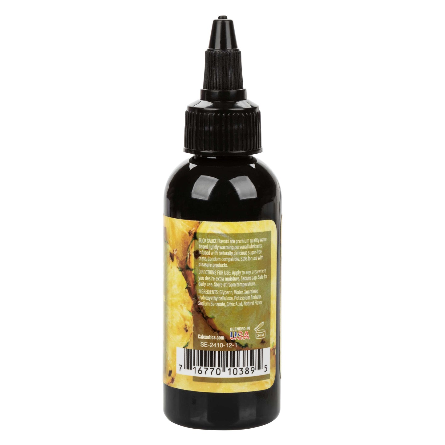 CalExotics Fuck Sauce Pineapple Flavored Water-Based Personal Lubricant 2 Oz - Edible and Warming