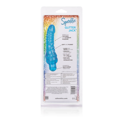 CalExotics Sparkle Glitter Jack Vibrator – Blue, Multi-Speed