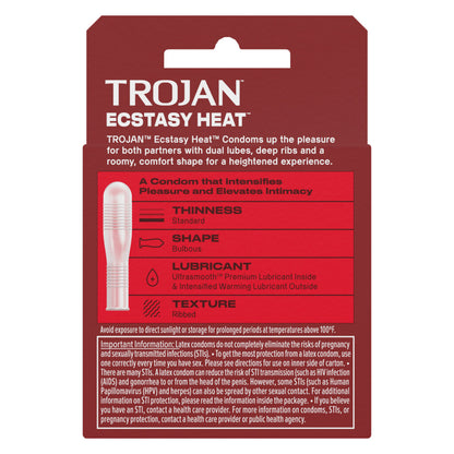 Trojan Double Ecstasy Condoms – 3 Pack
