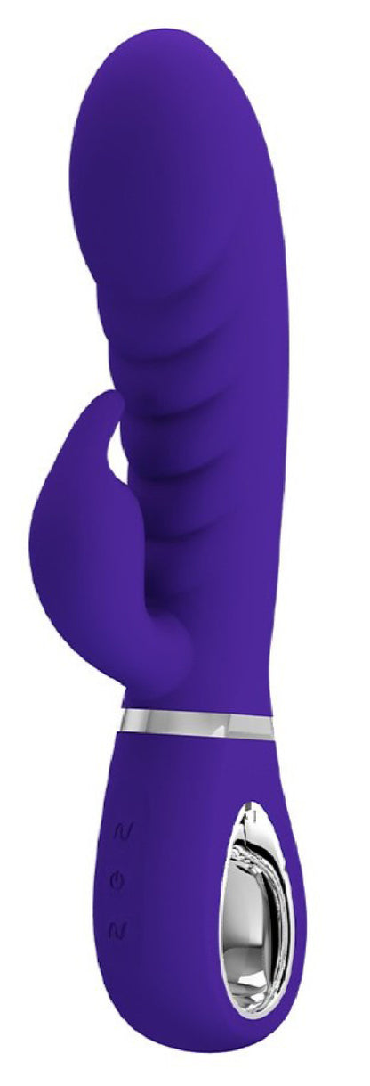 Pretty Love Super Soft Rabbit Silicone Vibrator – Purple