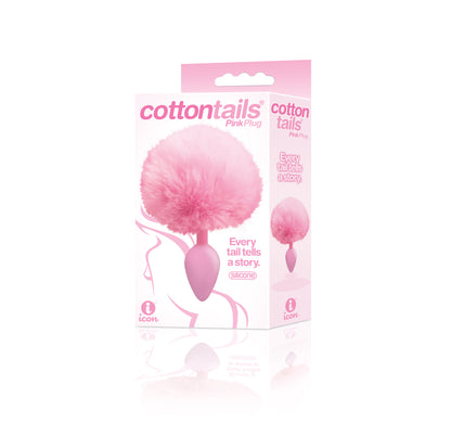 The 9's Cottontails Silicone Bunny Tail Butt Plug – Pink