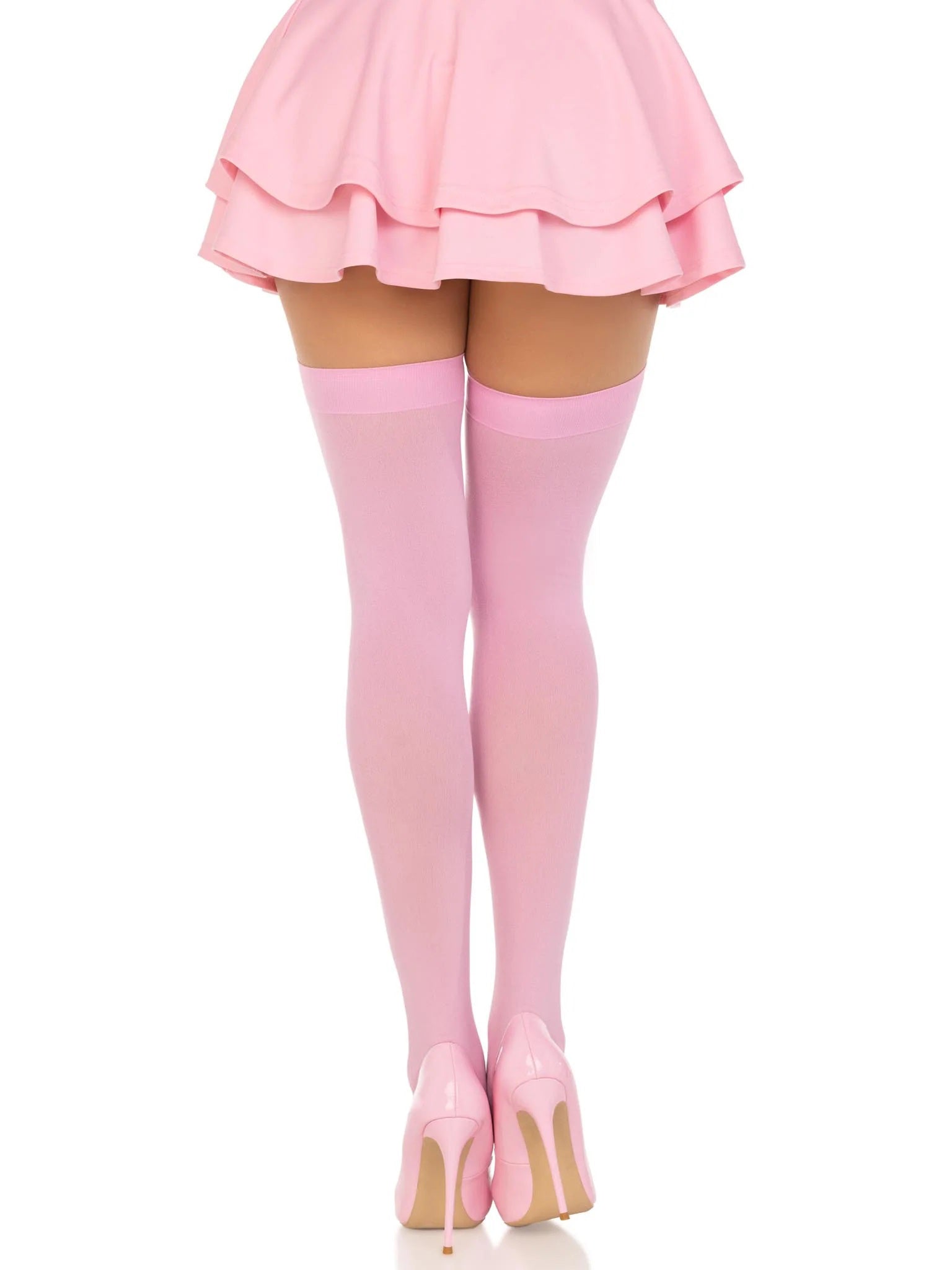 Leg Avenue Luna Thigh High Stockings - Pink - One Size - Comfortable and Stylish