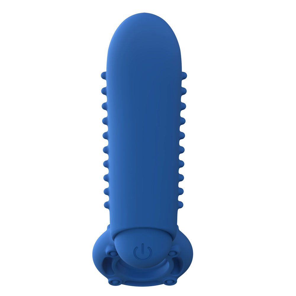 Screaming O Rechargeable O Yeah Silicone Vibrating Ring – Blue