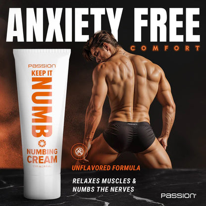 Keep It Numb Numbing Cream 1.5oz – Fast Acting Numbing Cream for Backdoor Play