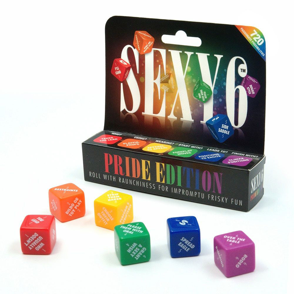 Creative Conceptions Sexy 6 Dice - Pride Edition - Rainbow Color