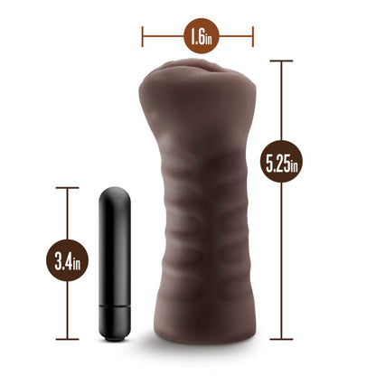 Hot Chocolate Alexis Vibrating Stroker – Brown