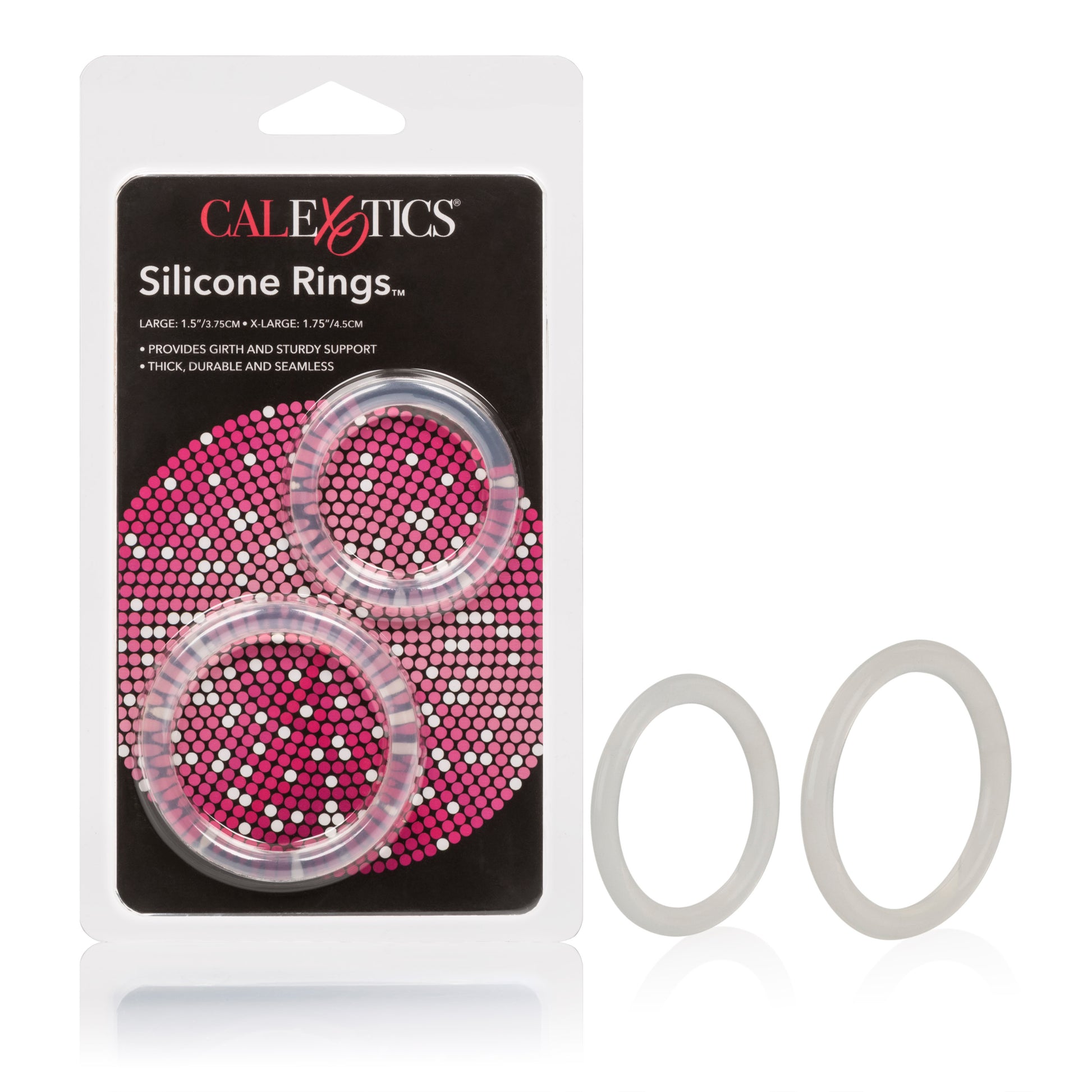 CalExotics Silicone Rings – Multi-Functional Large and X-Large Rings – Clear