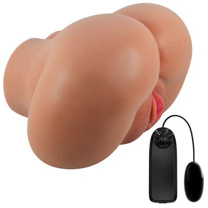 Pretty Love Luna Realistic Vagina and Ass Vibrator - Tan