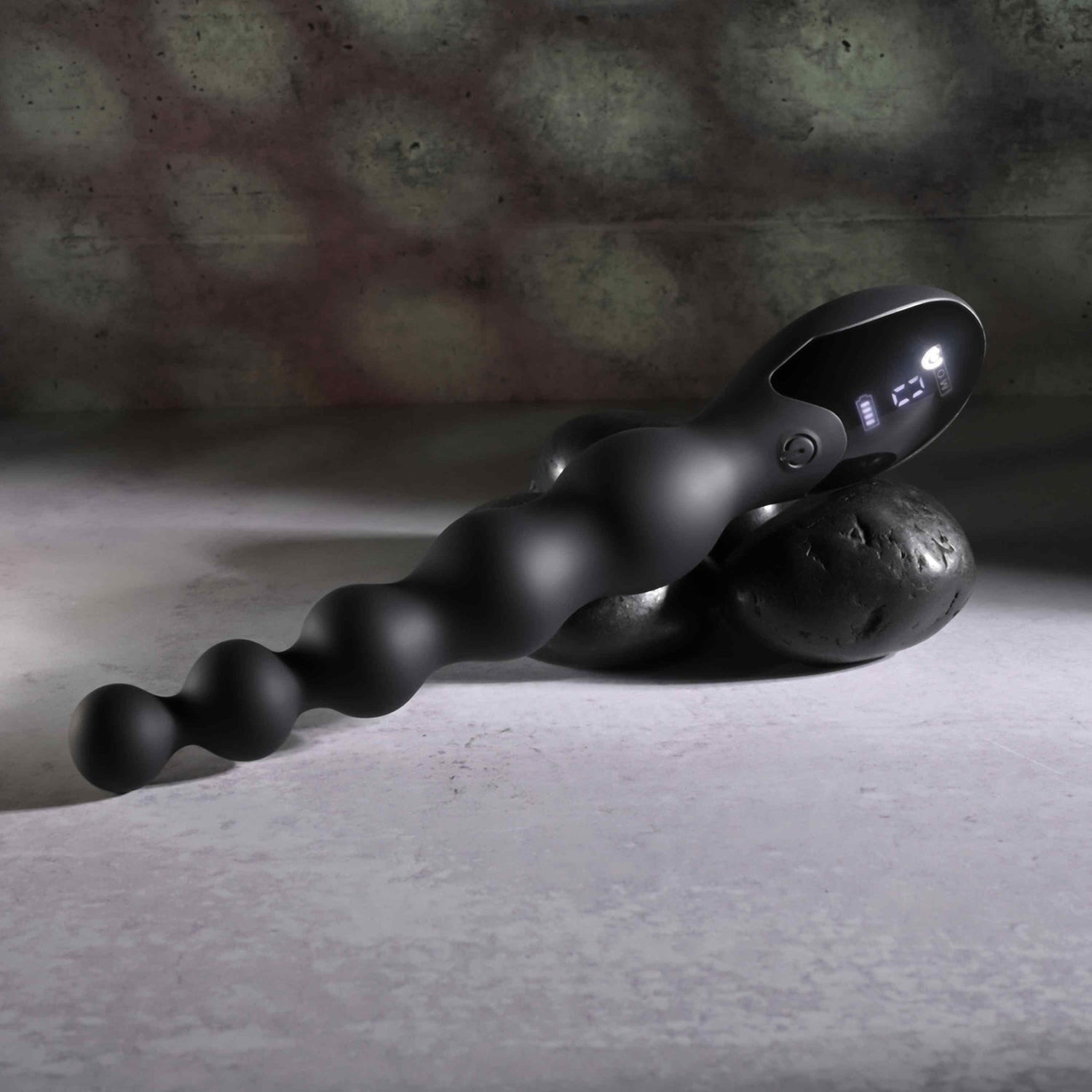 Evolved Novelties Backdoor Baton Vibrator – Black – Flexible Beaded Design