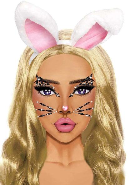 Leg Avenue Animal Rhinestone Stick-on Jewels - Face and Body Decoration - Multi-Color