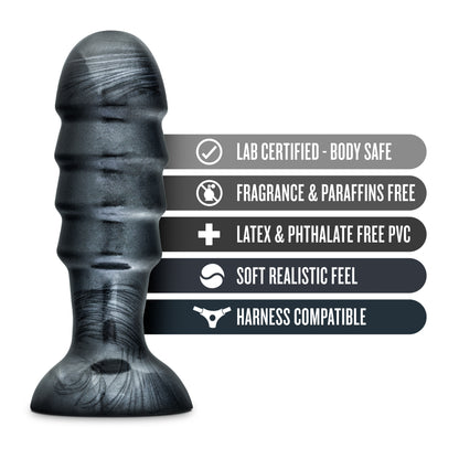 Blush Jet Bruiser Pro-Sized Anal Plug – Carbon Metallic Black