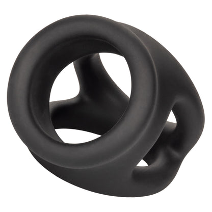 CalExotics Alpha Liquid Silicone Dual Cage and Ring - Black