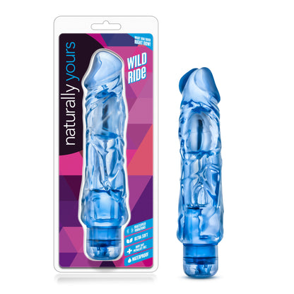 Blush Wild Ride Vibrator – Realistic Design, Multi-Speed, Waterproof, Blue
